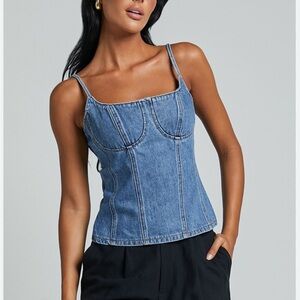 Showpo Denim Blue Women's Top
